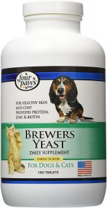 best flea pill for dogs: Four Paws Brewers Yeast Garlic Flavor Dog and Cat Tablets