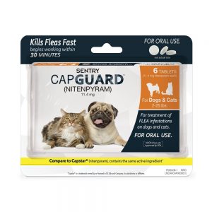 best flea pill for dogs: SENTRY Capguard (nitenpyram)